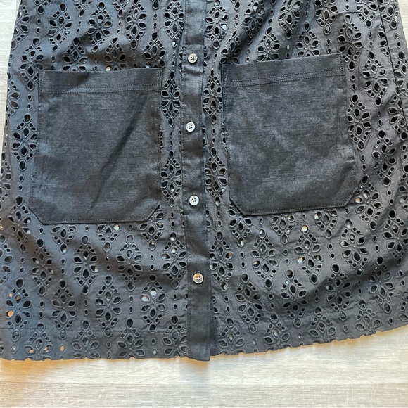 Veronica Beard Rafaela Eyelet Cotton Shirt Dress size 6 - Picture 6 of 8